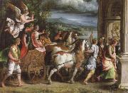 Giulio Romano triumph of titus and vespasia France oil painting artist